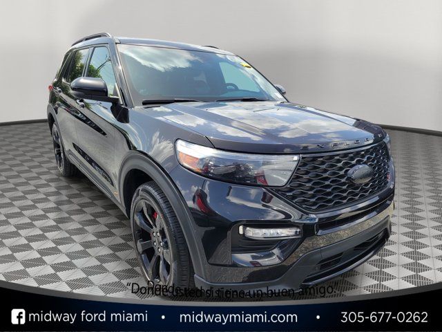 Black Metallic 2023 Ford Explorer SUV / Crossover All-Wheel Drive Automatic
