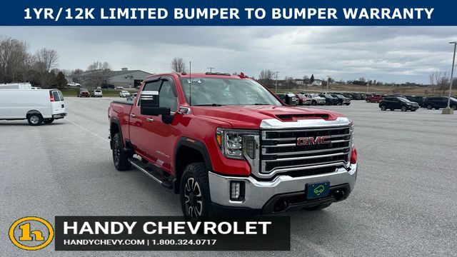 Cardinal Red 2020 GMC Sierra 3500HD SLT Crew Cab 4WD Pickup Truck Four-Wheel Drive Automatic