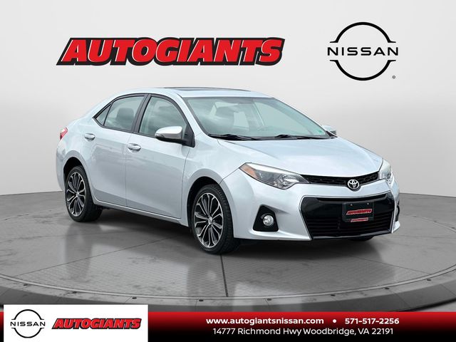 Classic Silver Metallic 2014 Toyota Corolla S Plus Sedan Front-Wheel Drive Continuously Variable Transmission