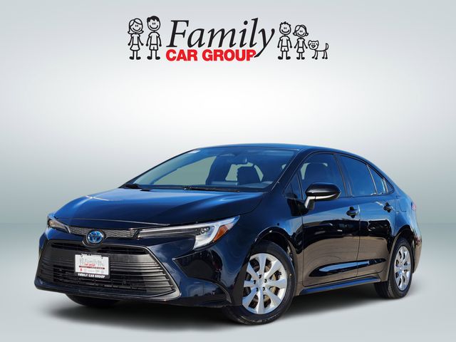 Midnight Black Metallic 2024 Toyota Corolla Hybrid LE FWD Sedan Front-Wheel Drive Continuously Variable Transmission