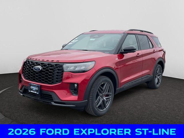 Red Metallic 2026 Ford Explorer ST-Line AWD SUV / Crossover All-Wheel Drive Automatic