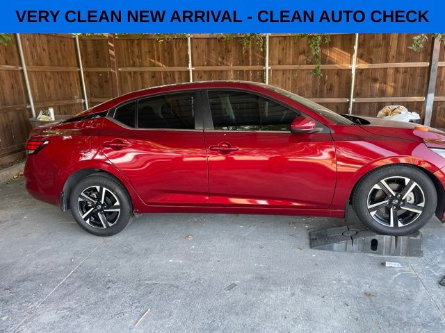 Red (Scarlet Ember Tintcoat) 2024 Nissan Sentra Sedan Front-Wheel Drive Continuously Variable Transmission