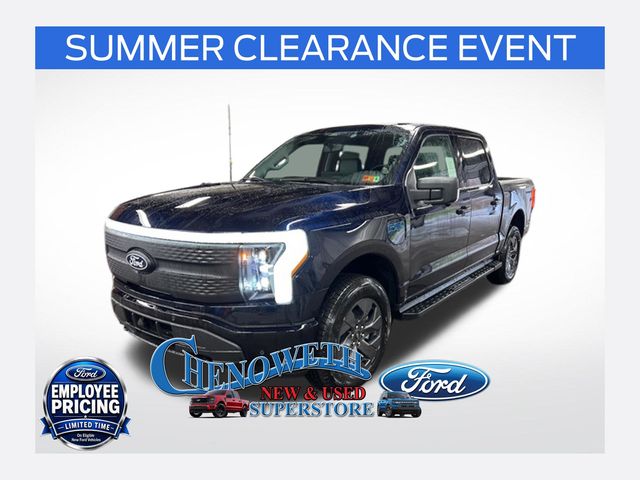 Blue Metallic 2025 Ford F-150 Lightning Flash SuperCrew AWD Pickup Truck All-Wheel Drive Automatic