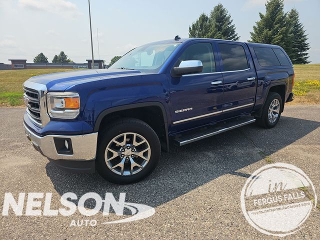 Cobalt Blue Metallic 2014 GMC Sierra 1500 Pickup Truck Four-Wheel Drive 6-Speed Automatic Overdrive