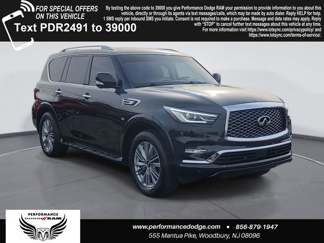 Black 2018 INFINITI QX80 4WD SUV / Crossover All-Wheel Drive 7-Speed Automatic
