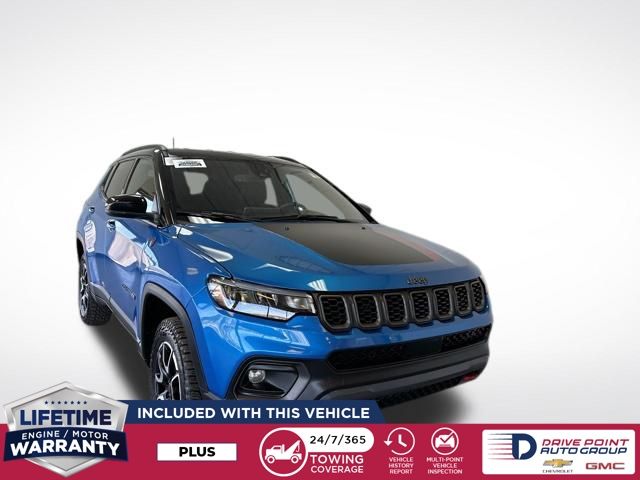 Hydro Blue Pearlcoat 2025 Jeep Compass Trailhawk 4WD SUV / Crossover Four-Wheel Drive 8-Speed Automatic