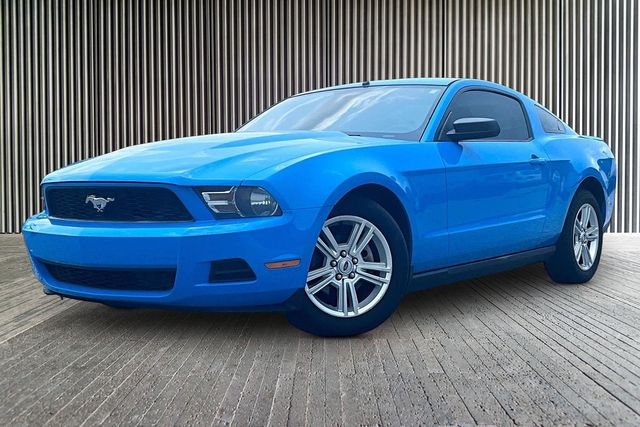 Blue 2010 Ford Mustang Coupe Rear-Wheel Drive 5-Speed Automatic