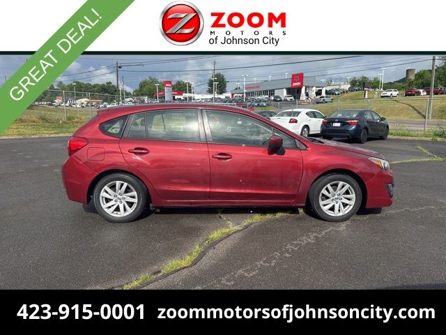 Venetian Red Pearl 2016 Subaru Impreza Hatchback All-Wheel Drive Continuously Variable Transmission