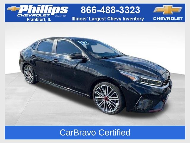 Aurora Black Pearl 2022 Kia Forte GT FWD Sedan Front-Wheel Drive 7-Speed Automatic