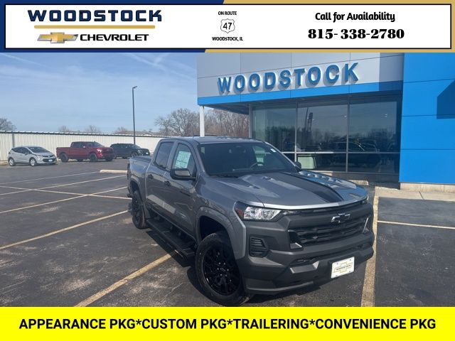 Sterling Gray Metallic 2026 Chevrolet Colorado Work Truck Crew Cab 4WD Pickup Truck Four-Wheel Drive 8-Speed Automatic