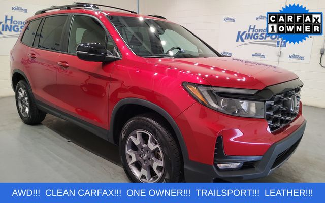 Radiant Red Metallic II 2023 Honda Passport TrailSport AWD SUV / Crossover All-Wheel Drive 9-Speed Automatic