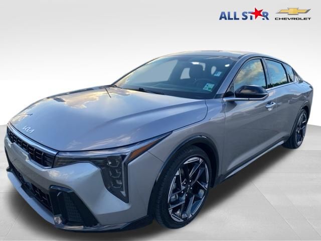 Steel Gray 2025 Kia K4 GT-Line FWD Sedan Front-Wheel Drive Continuously Variable Transmission