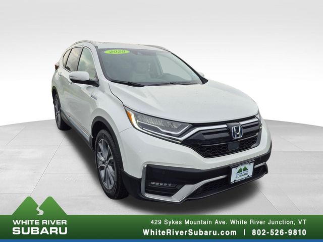 Platinum White 2020 Honda CR-V Hybrid SUV / Crossover All-Wheel Drive Continuously Variable Transmission