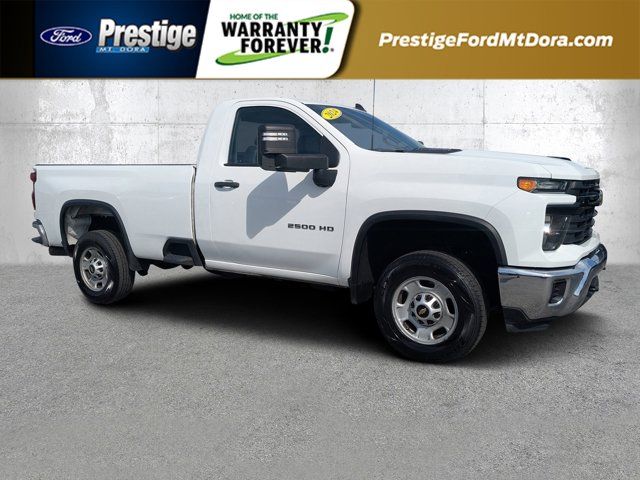 Summit White 2024 Chevrolet Silverado 2500HD Work Truck Regular Cab LB RWD Pickup Truck 4X2 Automatic