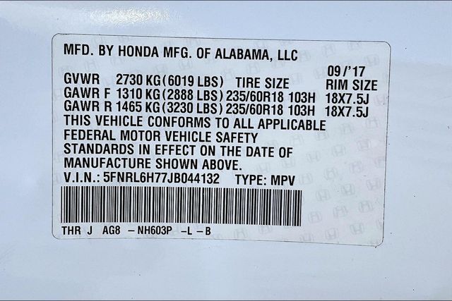 Used 2018 Honda Odyssey EX-L 4D Passenger Van