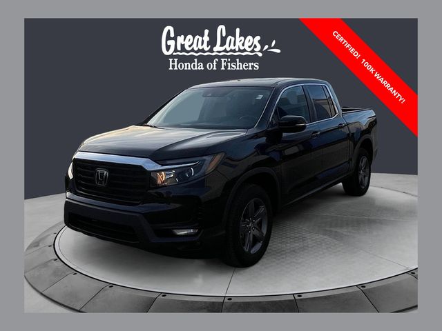 Black 2023 Honda Ridgeline RTL AWD Pickup Truck All-Wheel Drive 9-Speed Automatic