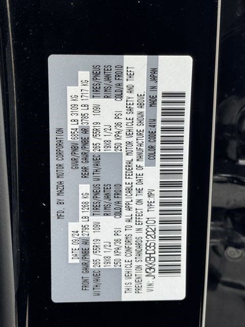 2025 Mazda CX-90 3.3 Turbo Preferred Black at Parkway Family Mazda