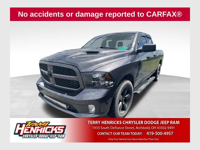 Gray (Granite Crystal Metallic Clearcoat) 2019 RAM 1500 Pickup Truck Four-Wheel Drive 8-Speed Automatic