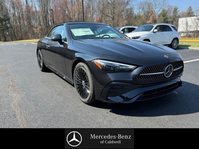 Obsidian Black Metallic 2026 Mercedes-Benz CLE 450 4MATIC Convertible All-Wheel Drive 9-Speed Automatic