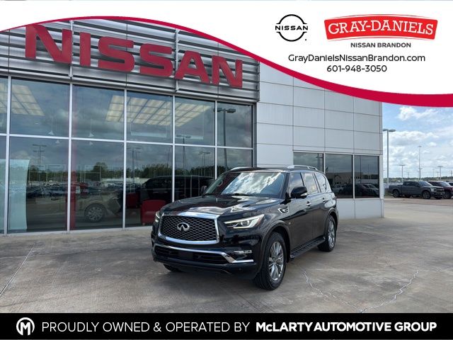 Black Obsidian 2020 INFINITI QX80 Luxe RWD SUV / Crossover Rear-Wheel Drive 7-Speed Automatic