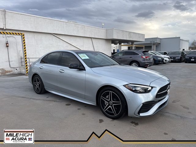 Silver 2025 Mercedes-Benz C-Class C 300 4MATIC Sedan All-Wheel Drive 9-Speed Automatic