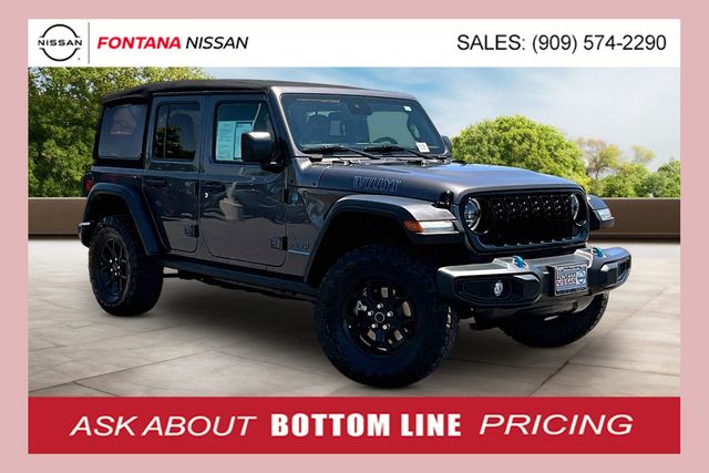 Gray (Granite Crystal Metallic Clearcoat) 2024 Jeep Wrangler 4xe SUV / Crossover Four-Wheel Drive 8-Speed Automatic