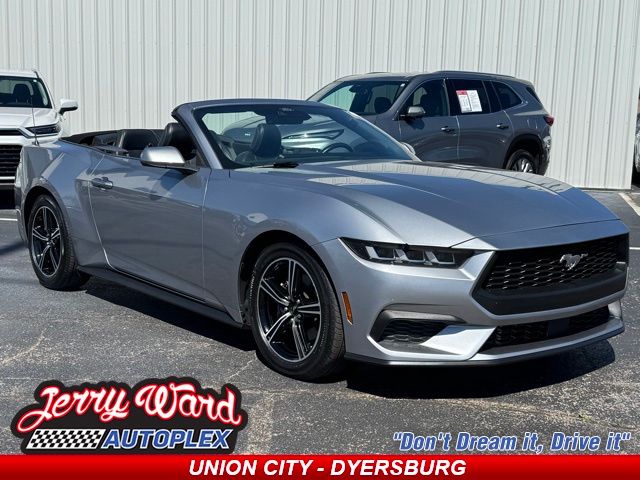 Silver Metallic 2024 Ford Mustang Convertible Rear-Wheel Drive Automatic