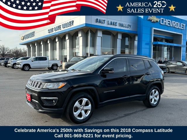 Diamond Black Crystal Pearlcoat 2018 Jeep Compass SUV / Crossover Front-Wheel Drive 6-Speed Automatic