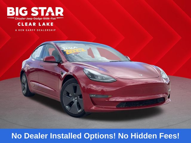 2022 Tesla Model 3 Long Range Red at AutoSavvy Houston Southwest