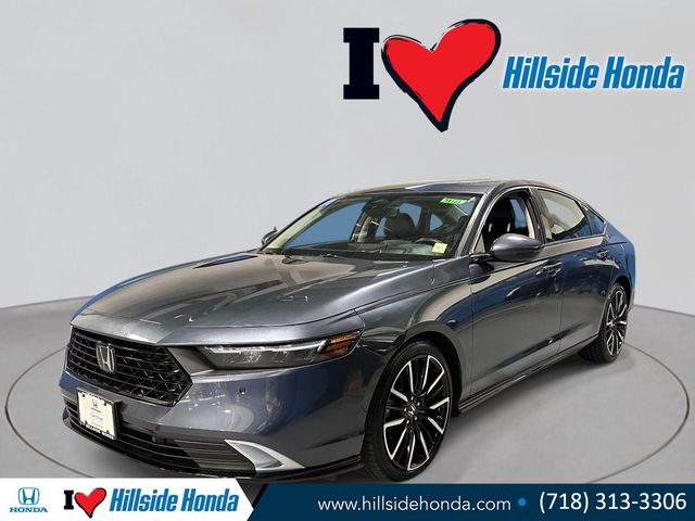 Meteorite Gray Metallic 2024 Honda Accord Hybrid Touring FWD Sedan Front-Wheel Drive Continuously Variable Transmission