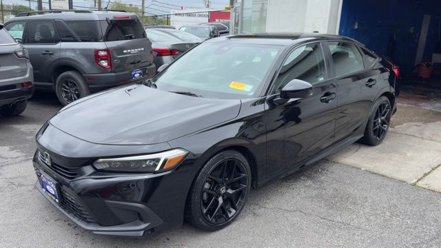Crystal Black Pearl 2023 Honda Civic Sport FWD Sedan Front-Wheel Drive Continuously Variable Transmission