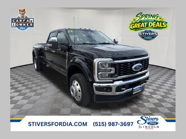 Black Metallic 2024 Ford F-450 Super Duty Lariat Crew Cab LB DRW 4WD Pickup Truck Four-Wheel Drive Automatic