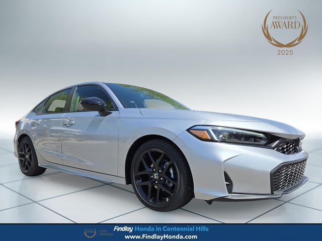 Solar Silver Metallic 2026 Honda Civic Sedan Front-Wheel Drive Continuously Variable Transmission