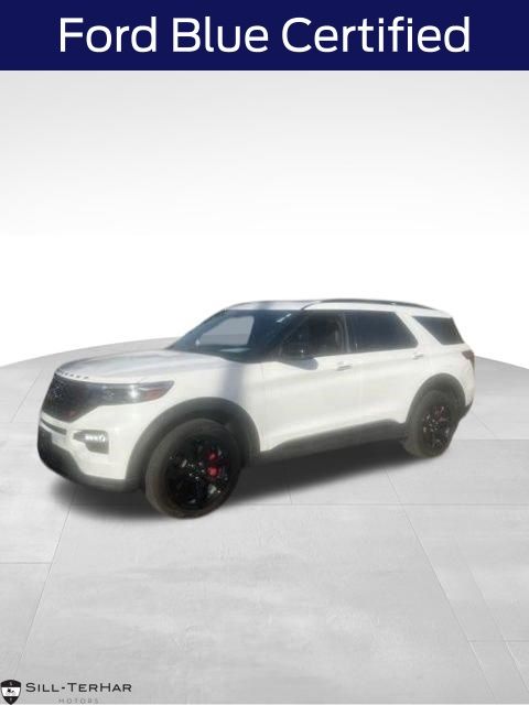 White Metallic 2023 Ford Explorer SUV / Crossover All-Wheel Drive Automatic