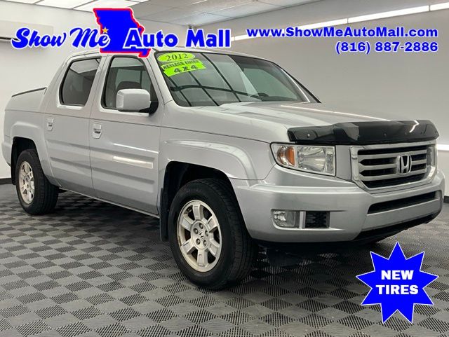 Alabaster Silver Metallic 2012 Honda Ridgeline RTS Pickup Truck Four-Wheel Drive 5-Speed Automatic