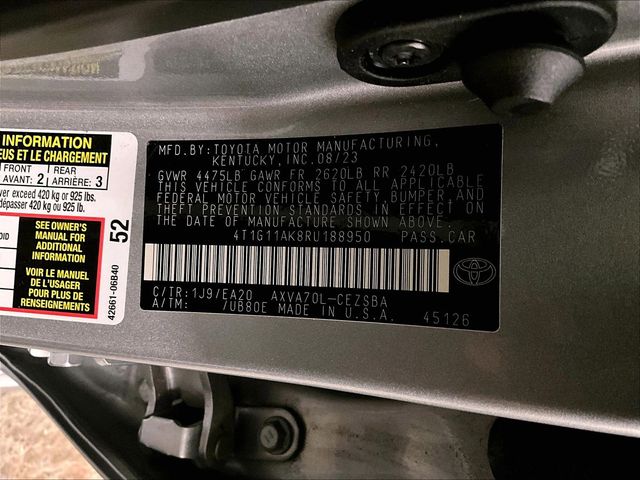 2024 Toyota Camry SE Silver at Sutliff Volkswagen