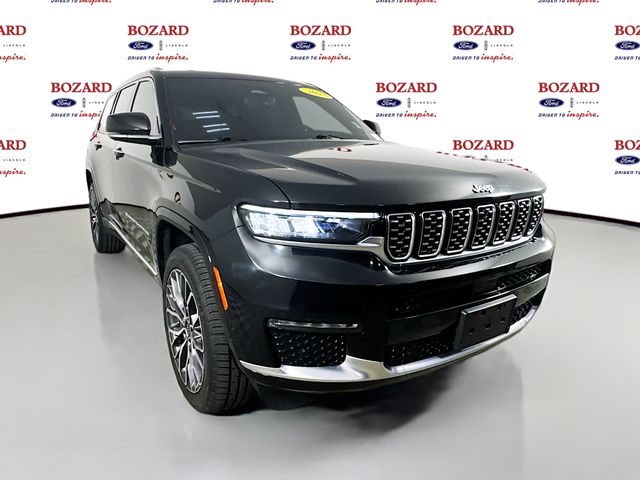 2022 Diamond Black Crystal Pearlcoat Jeep Grand Cherokee L Summit SUV