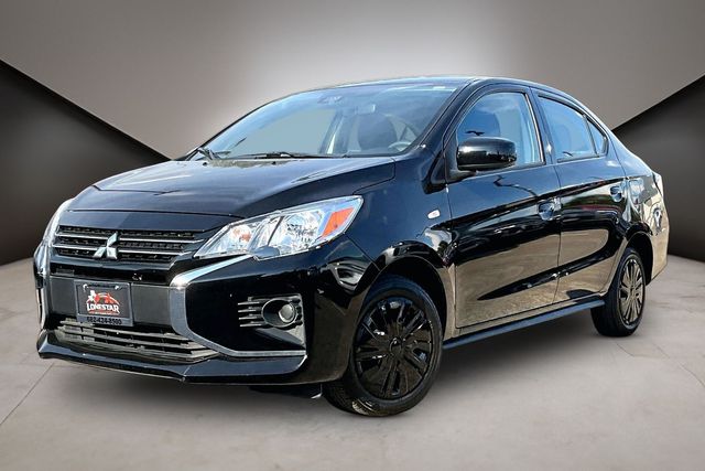 Jet Black Metallic 2024 Mitsubishi Mirage G4 Sedan Front-Wheel Drive Continuously Variable Transmission