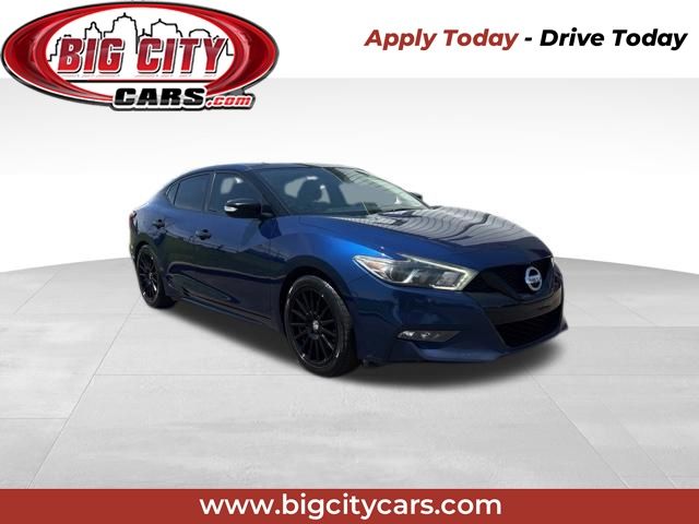 Blue 2018 Nissan Maxima Sedan Continuously Variable Transmission