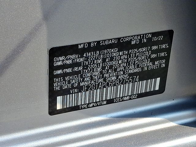 2023 Subaru Crosstrek Premium Silver at Rafferty Subaru