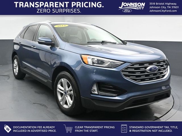 Blue Metallic 2019 Ford Edge SEL AWD SUV / Crossover All-Wheel Drive 8-Speed Automatic