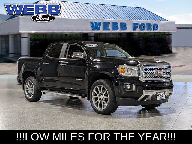 Onyx Black 2017 GMC Canyon Pickup Truck Four-Wheel Drive 8-Speed Automatic