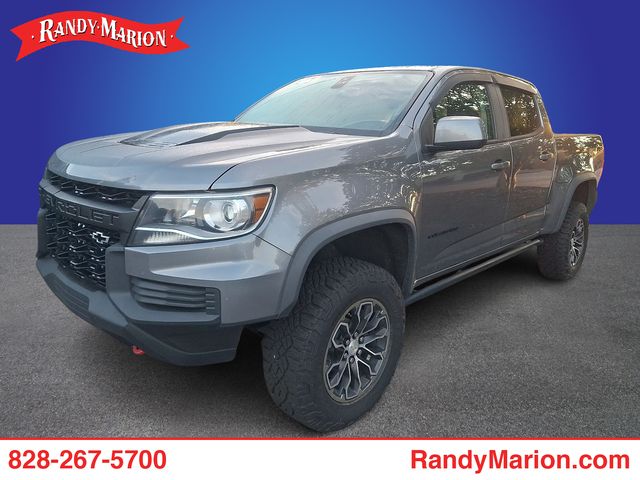 Gray (Steel Metallic) 2021 Chevrolet Colorado Pickup Truck Four-Wheel Drive 8-Speed Automatic