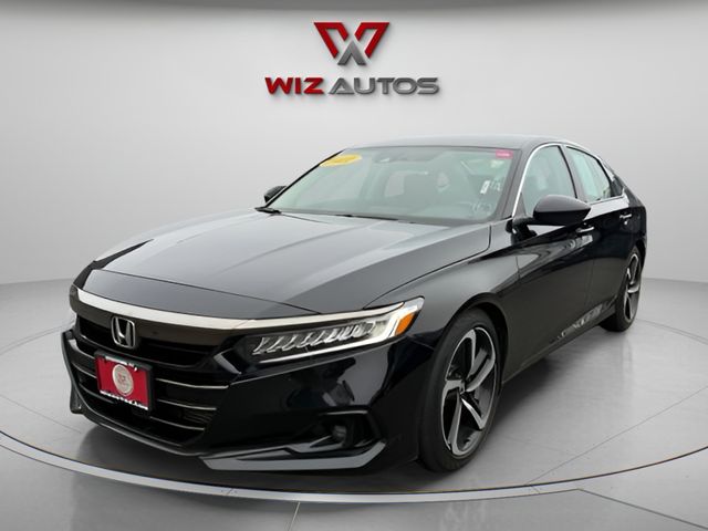 Crystal Black Pearl 2022 Honda Accord Sedan Front-Wheel Drive Continuously Variable Transmission