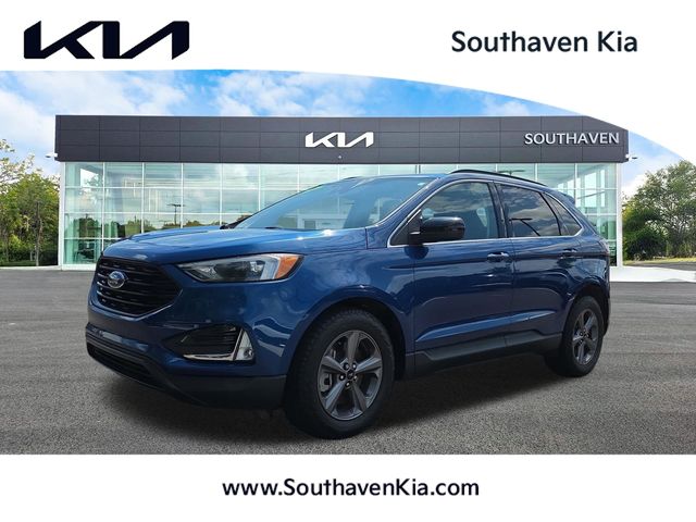 Blue Metallic 2022 Ford Edge SUV / Crossover All-Wheel Drive 8-Speed Automatic