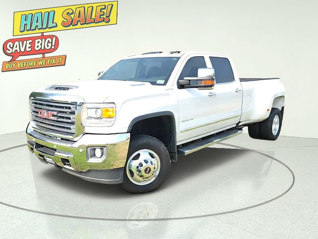 White Frost Tricoat 2018 GMC Sierra 3500HD Pickup Truck Four-Wheel Drive 6-Speed Automatic