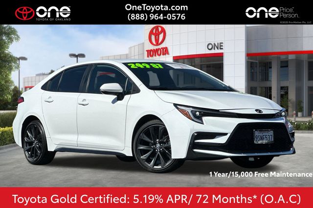 Ice 2025 Toyota Corolla SE FWD Sedan Front-Wheel Drive Continuously Variable Transmission