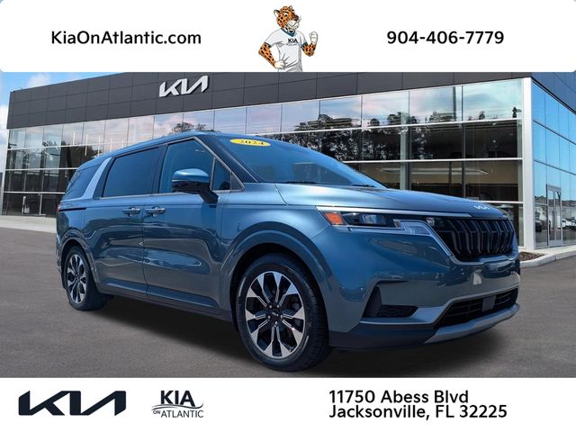 Blue 2024 Kia Carnival Minivan Front-Wheel Drive 8-Speed Automatic