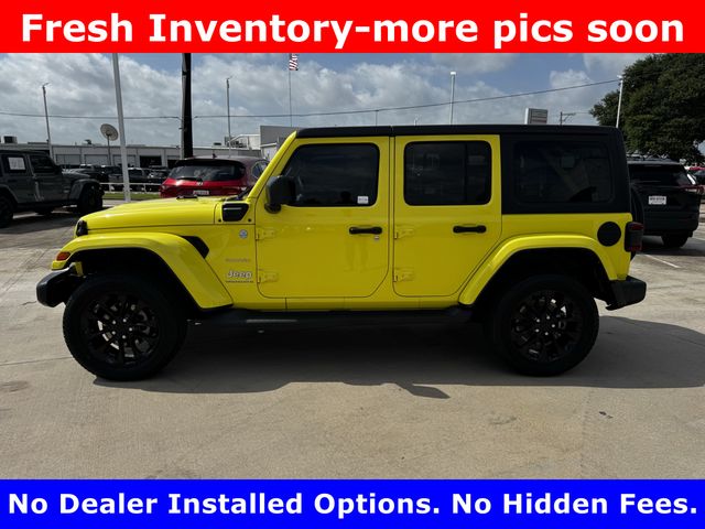2023 Jeep Wrangler Sahara 4xe Yellow at Big Star Chrysler Jeep Dodge Ram 