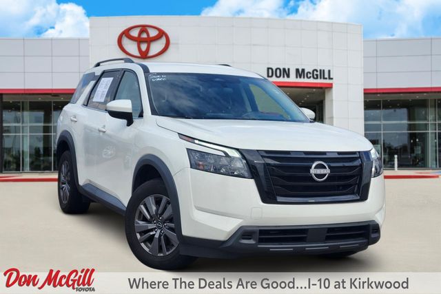 2025 Nissan Pathfinder SV White at Classic Elite Chevrolet Sugar Land